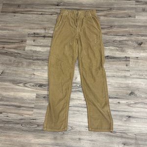 AEO tan elastic waist cords